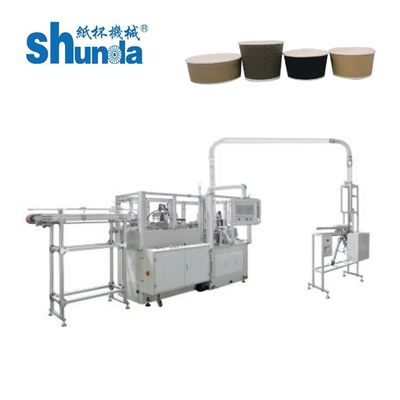 Kualitas Mesin Paper Cup Ripple Wal, 80-100Pcs / Min Paper Cup Manufacturing Machine Otomatis pabrik