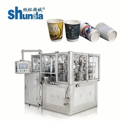 Kualitas Keselamatan Juice / kopi / Ice Cream Cup Kertas Produksi Mesin 135-450GRAM pabrik