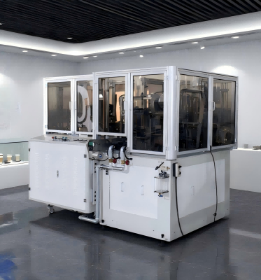 Ultrasonic Automatic Paper Tea Cup Making Machine With leister Hot Air 160 pcs/min