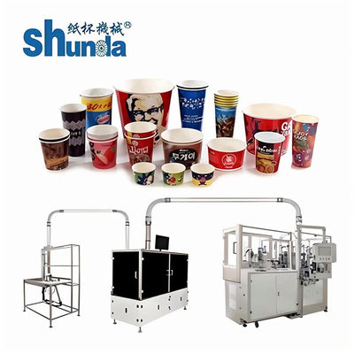 Durable Internet Kecepatan Kertas Piala Mesin, Self - Pelumasan Piala Kertas Forming Machine