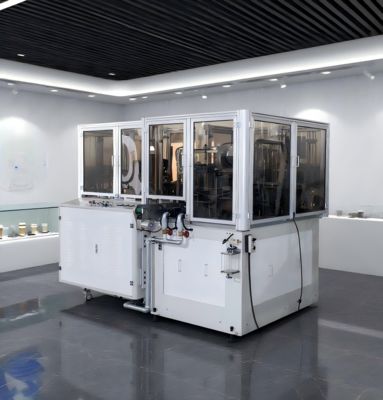 Single / Double PE dilapisi pakai Piala thermoforming Mesin 100 PCS / MIN